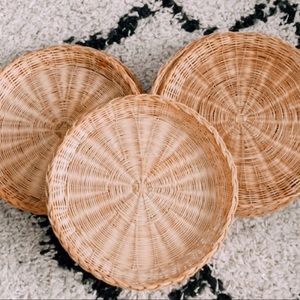 Vintage Boho Wall Decor/ Paper Plate Holder